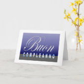 Buon Compleanno - alles Gute zum Geburtstag auf Karte (Gelbe Blume)