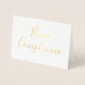 Buon Compleanno Calligraphy Gold Foil Card Folienkarte (Vorderseite)