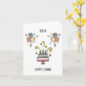 Buon Compleanno | Happy Birthday Karte (Gelbe Blume)