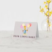 Buon Compleanno Italian Birthday Karte (Gelbe Blume)