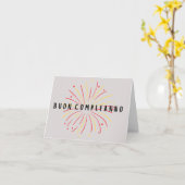 Buon Compleanno Italian Birthday Karte (Gelbe Blume)