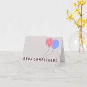 Buon Compleanno Italian Birthday Karte (Gelbe Blume)