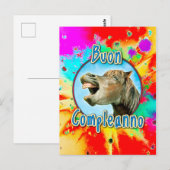 Buon Compleanno Postkarte (Vorne/Hinten)