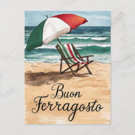 Buon ferragosto italian Celebration Day Feiertagspostkarte