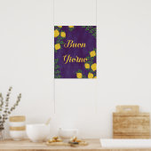 Buon Giorno Lemon Floral - Inspirierte italienisch Poster (Küche)