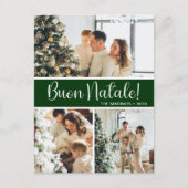 Buon Natale 4 Foto Feiertagspostkarte (Vorderseite)