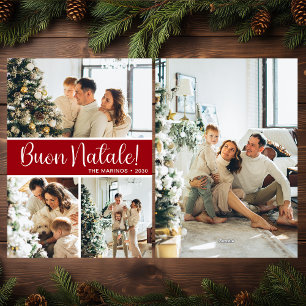 Buon Natale 4 Foto Ferienwohnung Feiertagskarte