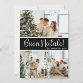 Buon Natale 4 Foto Ferienwohnung Feiertagskarte (Vorderseite)