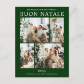 Buon Natale 5 Foto Feiertagspostkarte (Vorderseite)