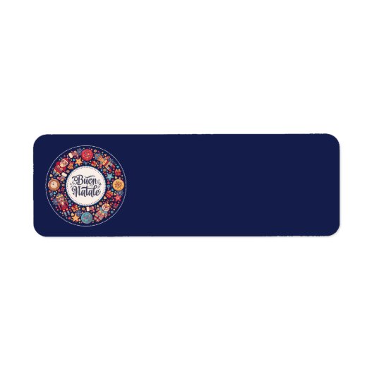 Buon Natale Address Labels (Vorne)