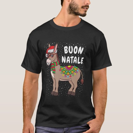 Buon Natale American Italian Xmas Funny Christmas T-Shirt (Vorderseite)
