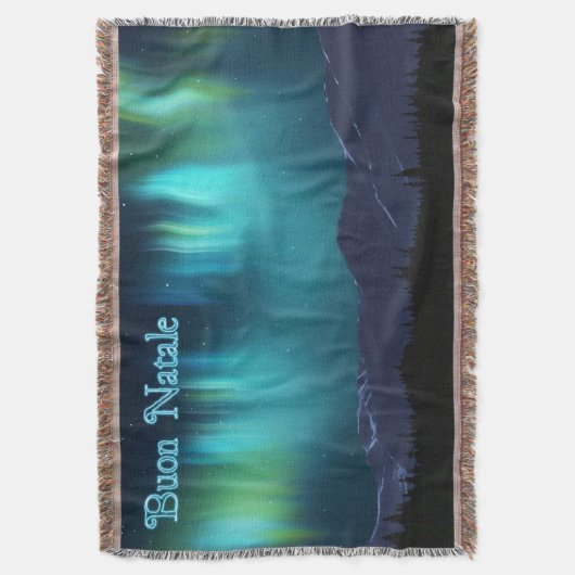 Buon Natale - Aurora Borealis Decke (Vorderseite Vertikal)