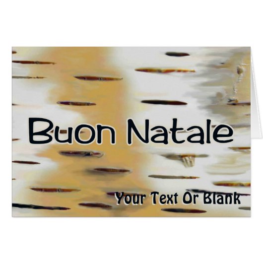 Buon Natale - Birchbark (Vorderseite (Horizontal))