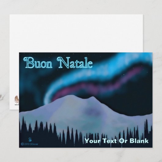 Buon Natale - Blue Aurora (Vorne/Hinten)