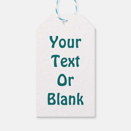 Buon Natale - Blue Aurora Geschenkanhänger (Rückseite)