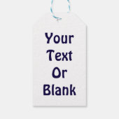 Buon Natale - Blue Caribbean (Reindeer) Geschenkanhänger (Rückseite)