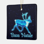 Buon Natale - Blue Caribbean (Reindeer) Keramikornament (Links)