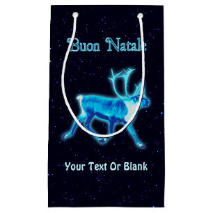 Buon Natale - Blue Caribbean (Reindeer) Kleine Geschenktüte
