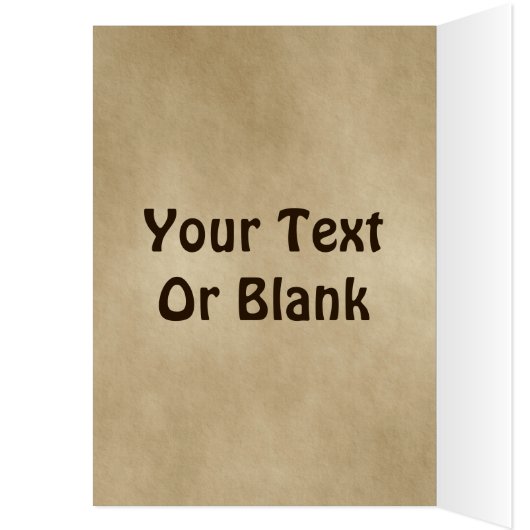 Buon Natale - Bull Moose auf altem Papier (Innen (Links))