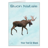 Buon Natale - Bull Moose on Snow (Vorne)