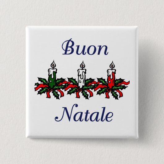Buon Natale Button (Vorderseite)