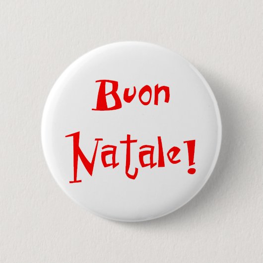 Buon Natale Button (Vorderseite)