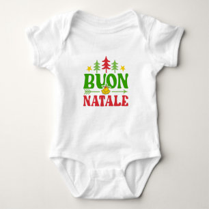 Buon Natale Christmas Baby Strampler