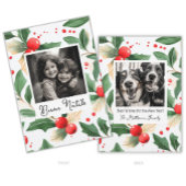 Buon Natale Christmas Card Festivals Holly Art Einladung