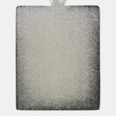 Buon Natale Christmas Donkey Gerahmtes Ornament Rahmen-Ornament Silber (Rückseite)