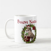 Buon Natale Christmas Donkey Santa Tasse (Links)