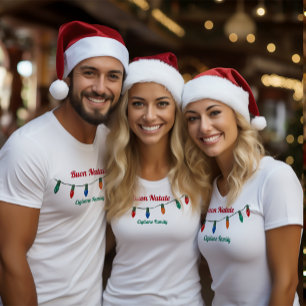Buon Natale Christmas Lights Italienisches Weihnac T-Shirt