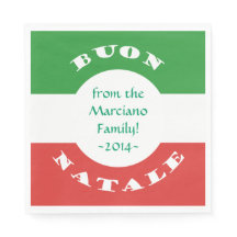 Buon Natale Christmas Party Italienische Flagge un