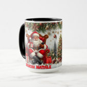 Buon Natale Christmas Santa Classic Tasse (Vorderseite Links)