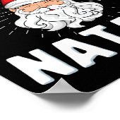 Buon natale christmasitaly italian santa babbo poster (Ecke)