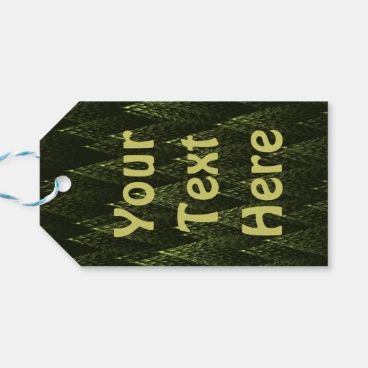 Buon Natale - Conifers Geschenkanhänger (Rückseite Horizontal)