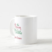 Buon Natale Custom Italian Christmas Kaffeetasse (Vorderseite Links)