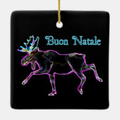 Buon Natale - Electric Moose Keramikornament (Rückseite)