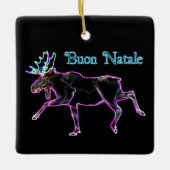 Buon Natale - Electric Moose Keramikornament (Vorderseite)