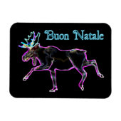Buon Natale - Electric Moose Magnet (Horizontal)