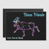 Buon Natale - Electric Moose Magnetkarte (Vorne/Hinten)