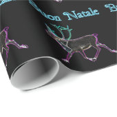 Buon Natale - Elektrische Karibik Geschenkpapier (Rolleneckpunkt)