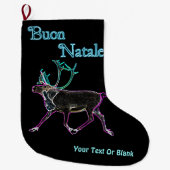 Buon Natale - Elektrische Karibik Großer Weihnachtsstrumpf (Vorderseite)