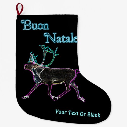 Buon Natale - Elektrische Karibik Großer Weihnachtsstrumpf (Vorderseite)