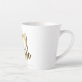 Buon Natale Faux Gold Script Italian Christmas Milchtasse (Rechts)