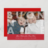 Buon Natale Feiertagskarte (Vorne/Hinten)