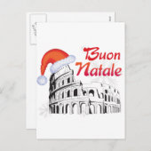 Buon Natale Feiertagspostkarte (Vorne/Hinten)