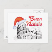 Buon Natale Feiertagspostkarte (Vorne/Hinten)