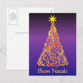 Buon Natale Feiertagspostkarte (Vorne/Hinten)