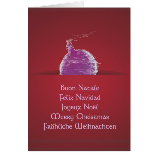 Buon Natale Feliz Navidad Joyeux Noël Karte