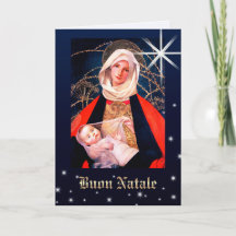Buon Natale. Fine Art Christmas Card in italienisc